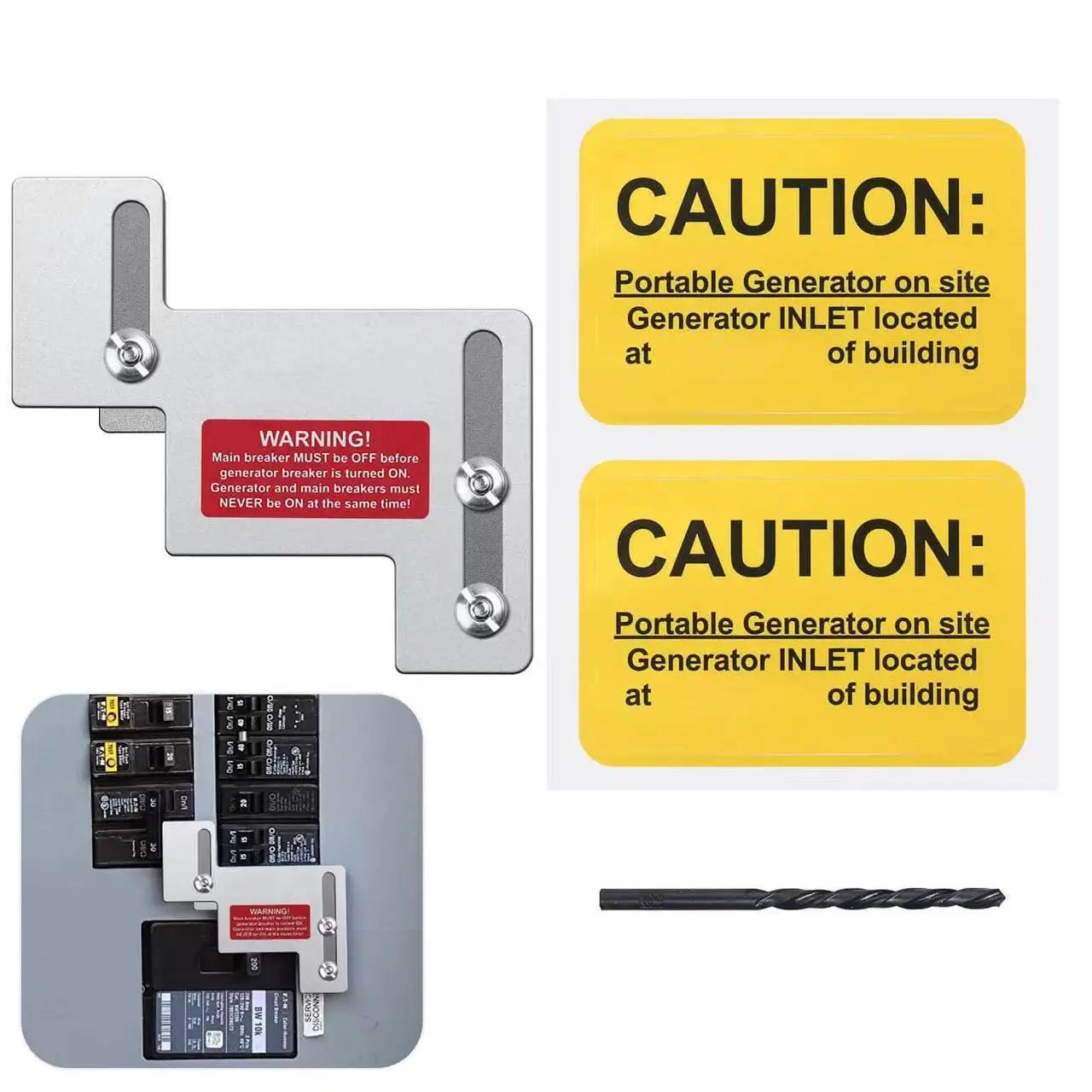 

Комплект блокировки генератора, горизонтальный для огранительного молотка Eaton для серии CH, переключатель 150 и 200 А для выключателей на борту