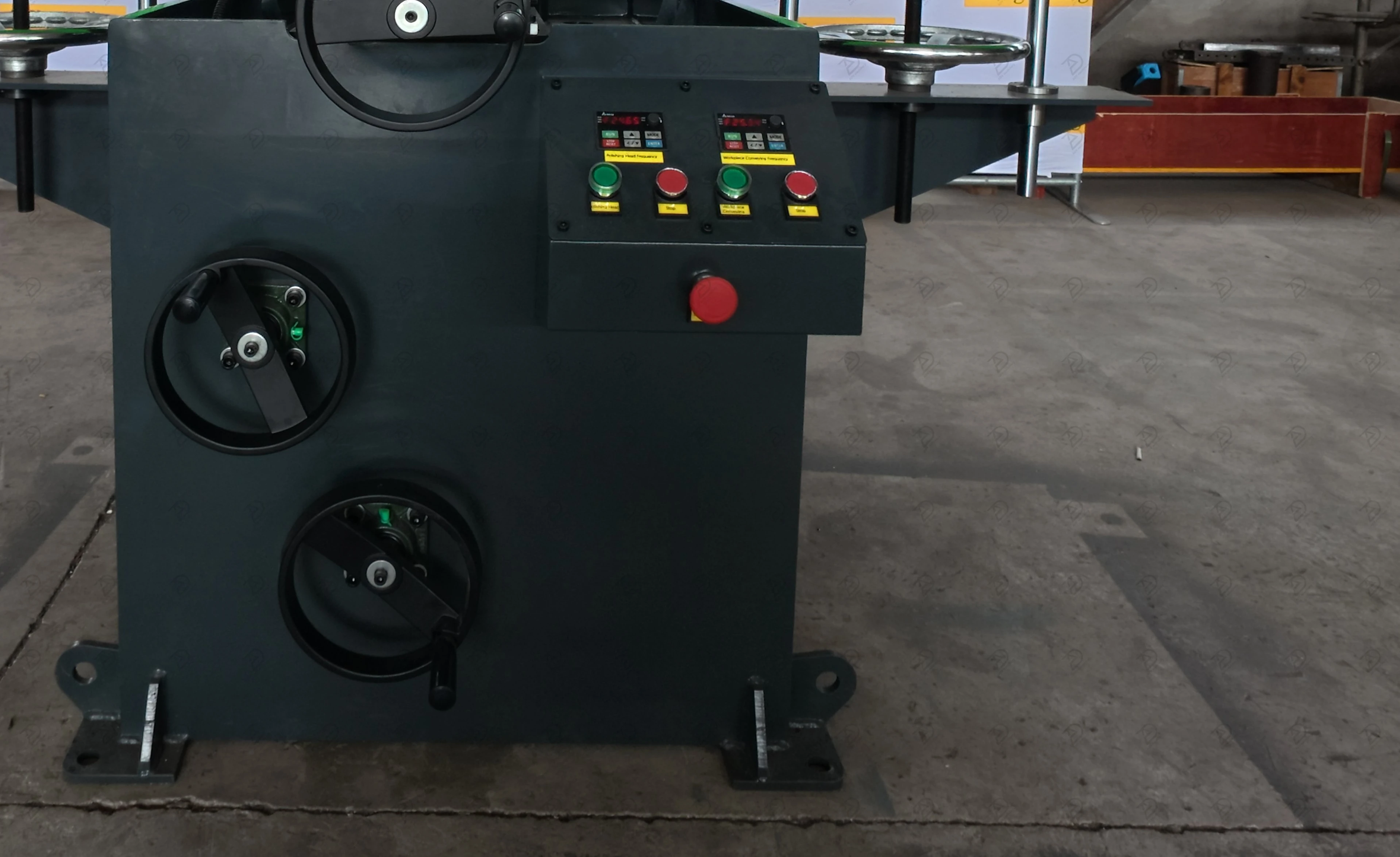 ADV106 Industrial Centerless Grinder Polisher Machine for Round Bar Pipe Tube Sanding Finishing