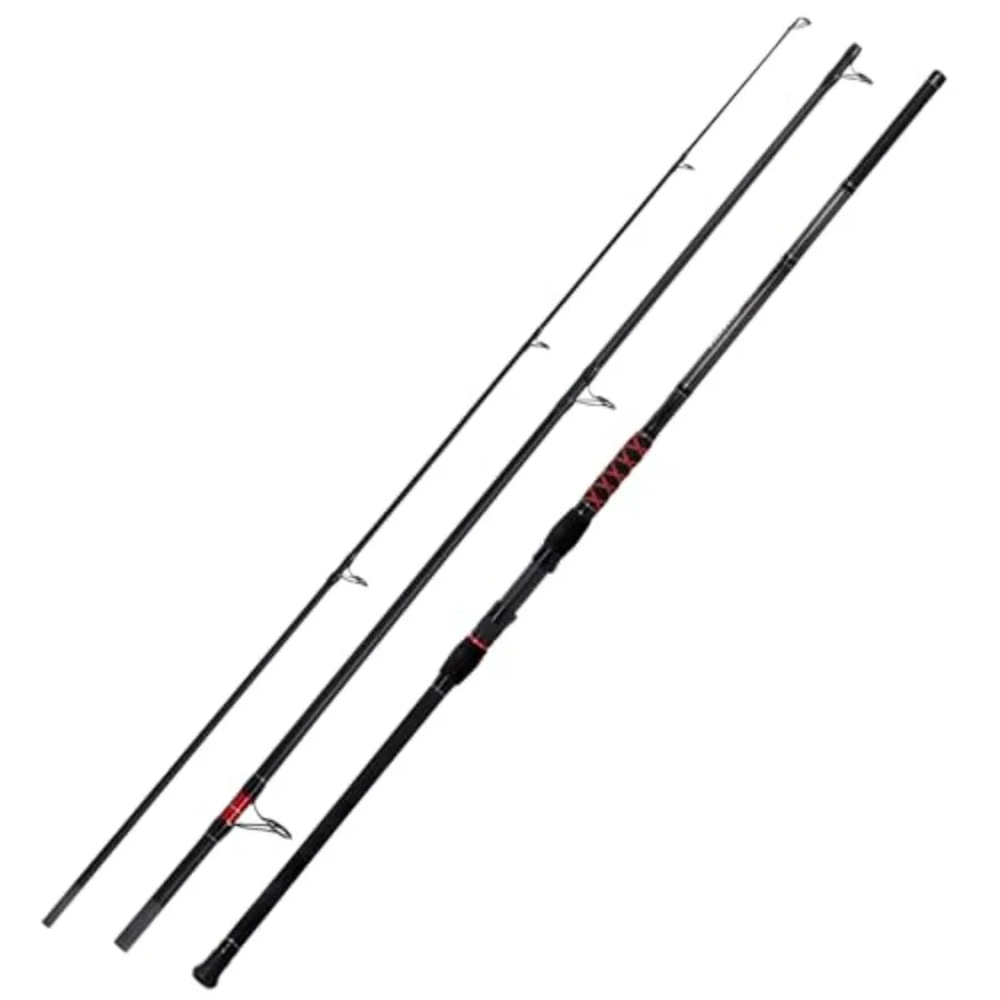 تصفح الغزل الصيد رود 2 قطعة 3 قطعة ألياف الكربون السفر الصيد رود للمياه المالحة والمياه العذبة الصيد خفيفة الوزن #6