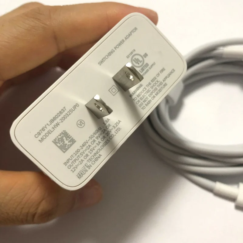 新しい hw-200325cp0 UP0 充電器 65W Huawei matebook x Pro / X / E 電源アダプター用