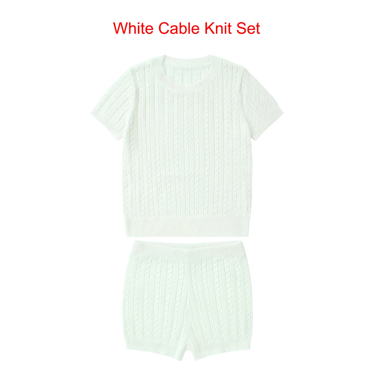 Sage Collection – White Knitting Set