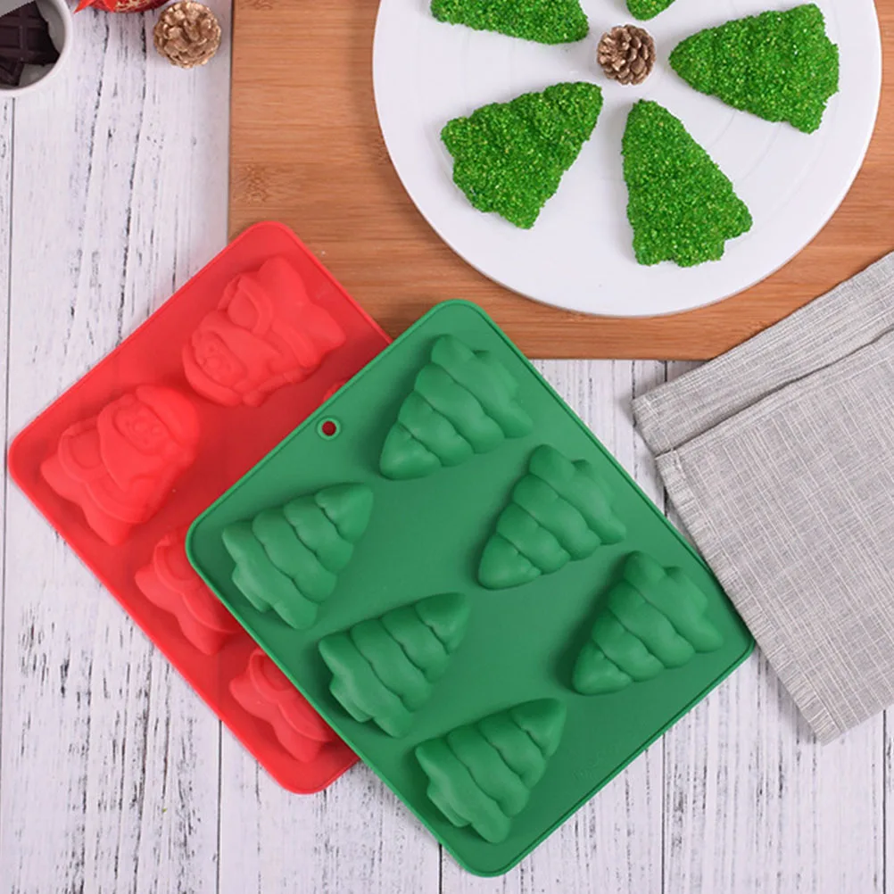 

Силиконовая форма для торта Санта-Клауса, рождественская форма для выпечки, практичный безопасный материал, микроволновая печь, морозильная камера, посудомоечная машина