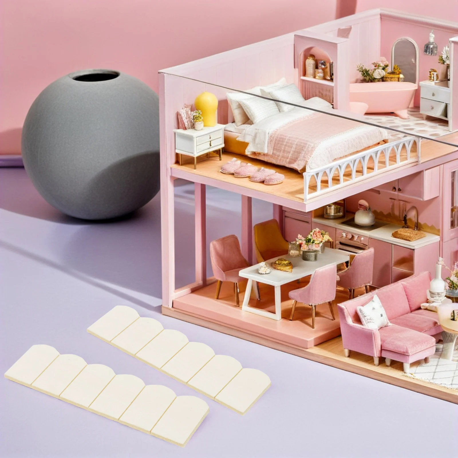 

24Pcs Decorative Roof Tiles Compact Size for Mini House Landscaping Interior Design False Roof Panel Props House Supplies