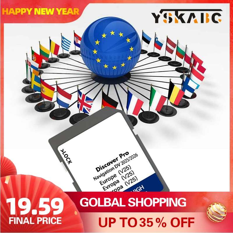 

GPS-аксессуары Карта Европы DV V25 Версия 2025-2026 Навигационная SD-карта для VW Arteon Golf Passat Touran Discover Pro Sat Navi