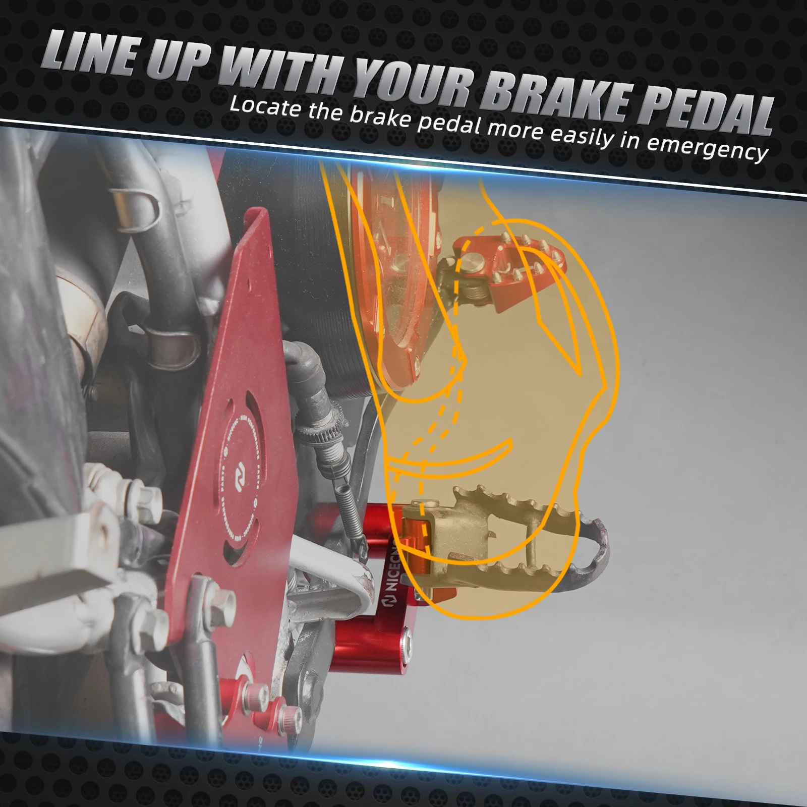 NICECNC For Honda XR650L XR 650L 650 L 1993-2025 2024 Motorcycle Right Footpeg Footrest Foot Peg Mount Bracket Holder Aluminum