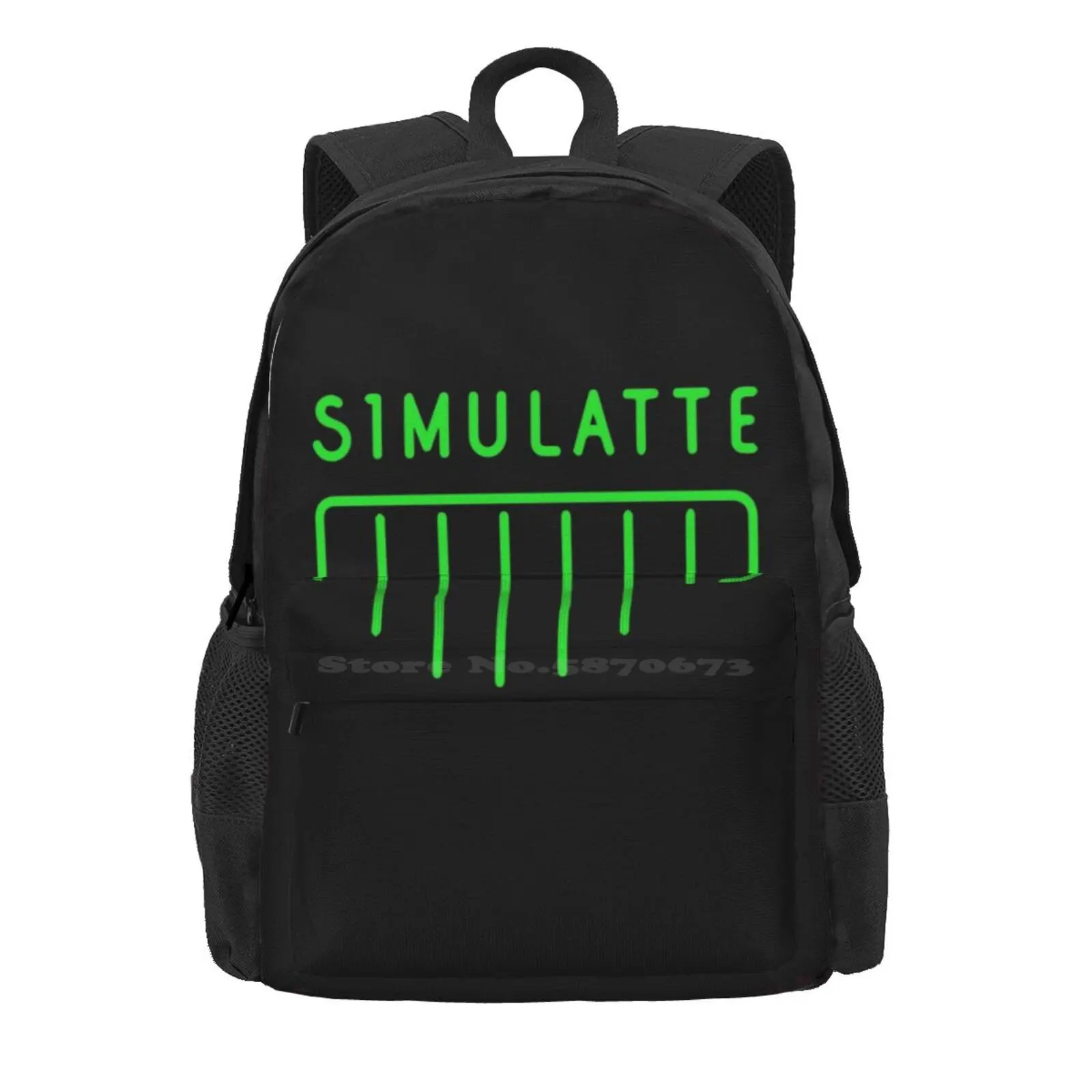 Matrix Resurrections Simulatte Café Hot Sale Schoolbag Backpack Fashion Bags Matrix 4 Simulation S1Mulate Matrix Coffee Matrix