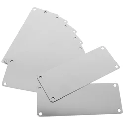 10 Pcs Stainless Steel Blank Metal Sign Engraving Diy Accessory Multi Function Name Plate Printing Hotel Door Tag Customizable