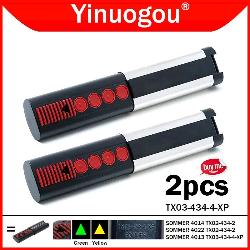 

Newest SOMMER TX03 434 4 XP Garage Door Remote Control 434MHz SOMMER 4013 TX03-434-4-XP Gate Remote Control 434.42MHz
