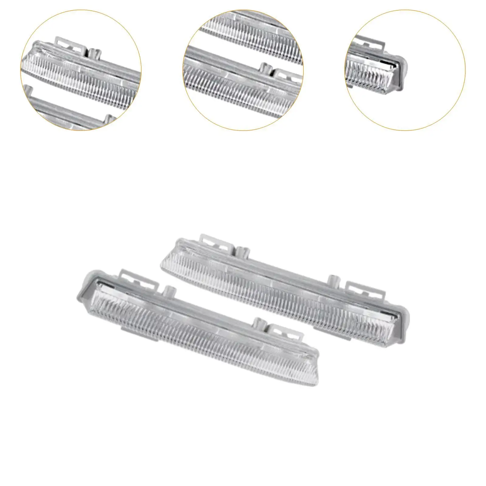 2 Pieces A2049068900 Accessory Fog Lamp for Mercedes Benz S204 2007-2014 E-class W212 2009-2014 Professional Direct Replace