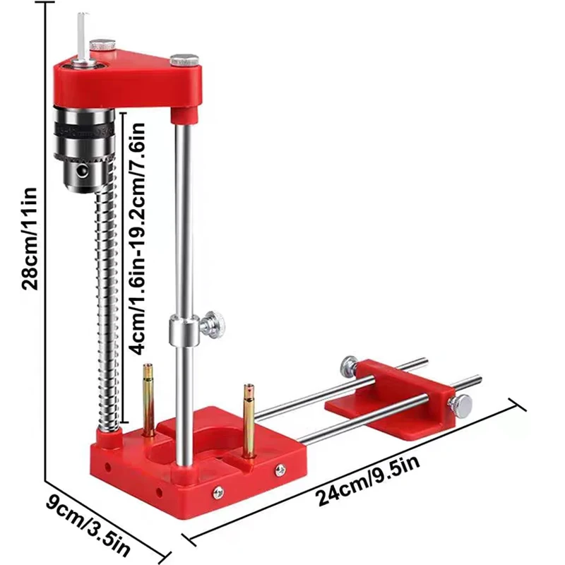 2022 Woodworking Drill Locator Adjustable Punch Locator Hole Drill Guide Alloy Steel Drilling Template Guide Tool