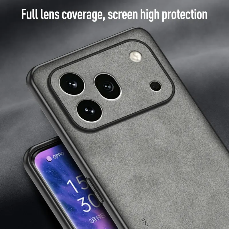 Hüllen für Honor 600 600Pro, Schafsleder, stoßfeste Hülle für Huawei Honor 600 Pro, magnetische kabellose Lade-Telefonabdeckung – Detail 5