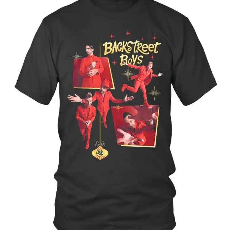 Camiseta negra navideña de Backstreet Boys para hombre S 4XL M039