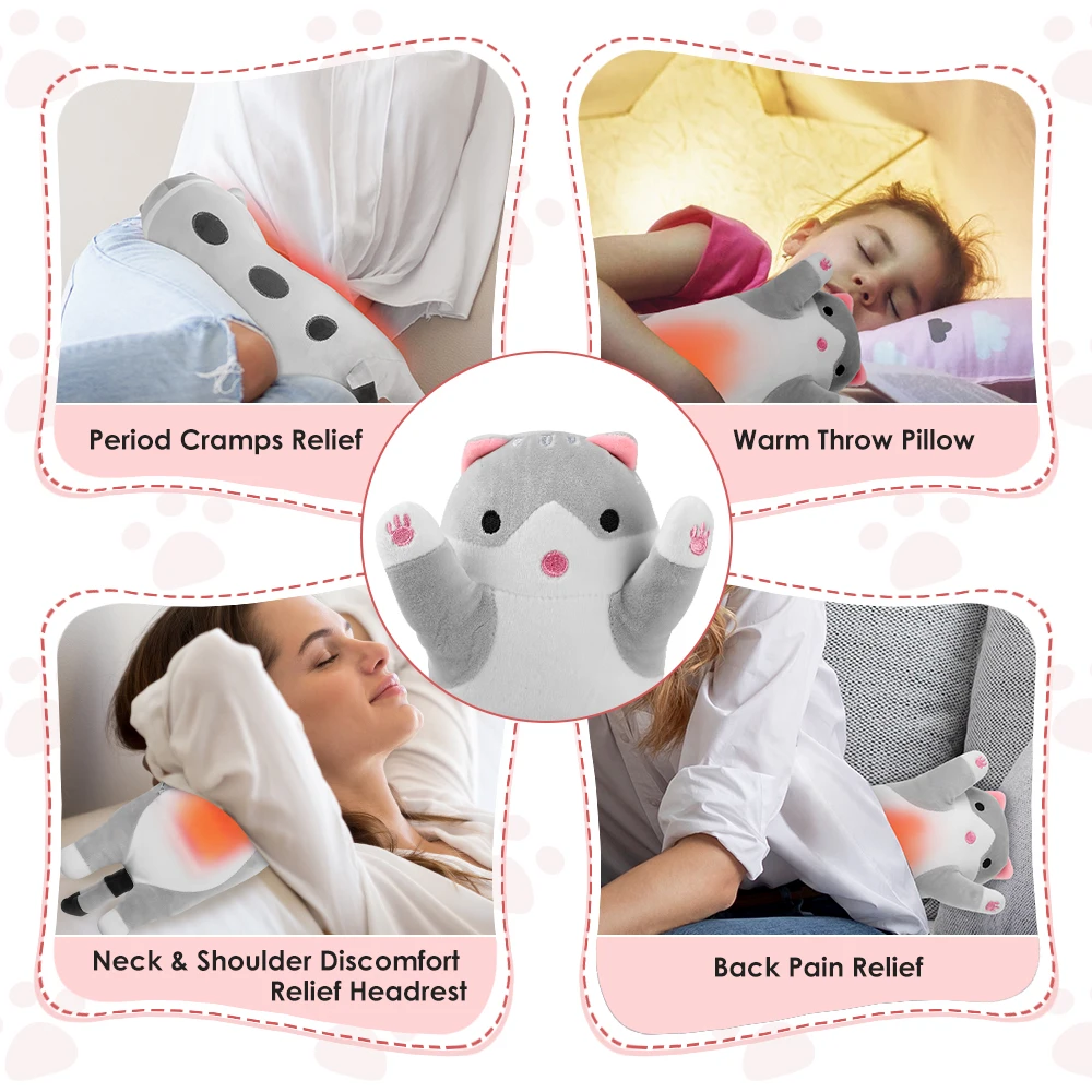 

USB Powered Electric Heating Pad for Period, Menstrual Pillow, Colic Heater, Hot Compress for Neck and Shoulder Waist