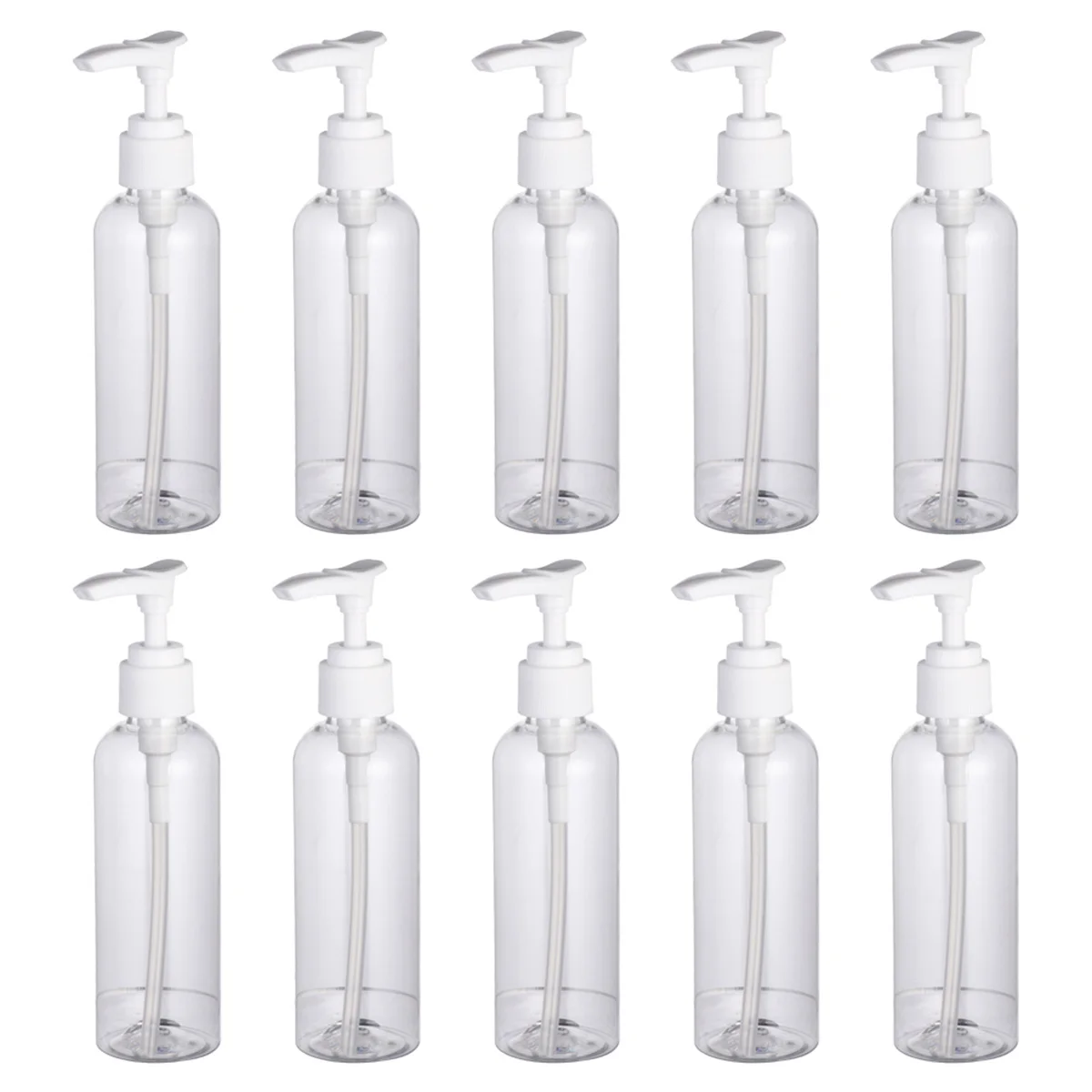 

10 Pcs Pump Lotion Bottle Travel Shampoo Bottles Empty Liquid for Container with