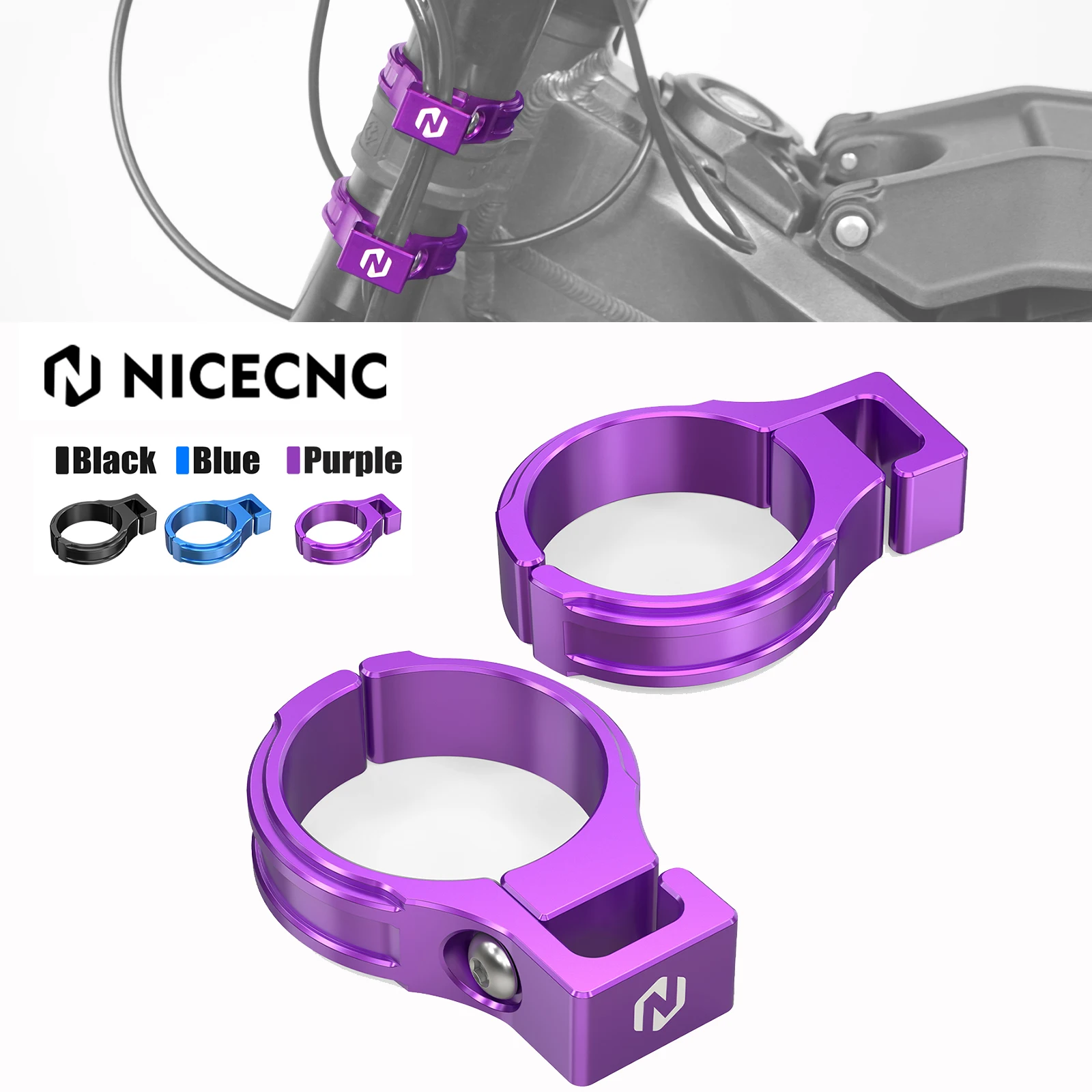 

For Surron light bee X S L1E Electric Bike Sur ron Parts For Segway X160 X260 Accessories NICECNC 2PCS Front Brake Line Holder