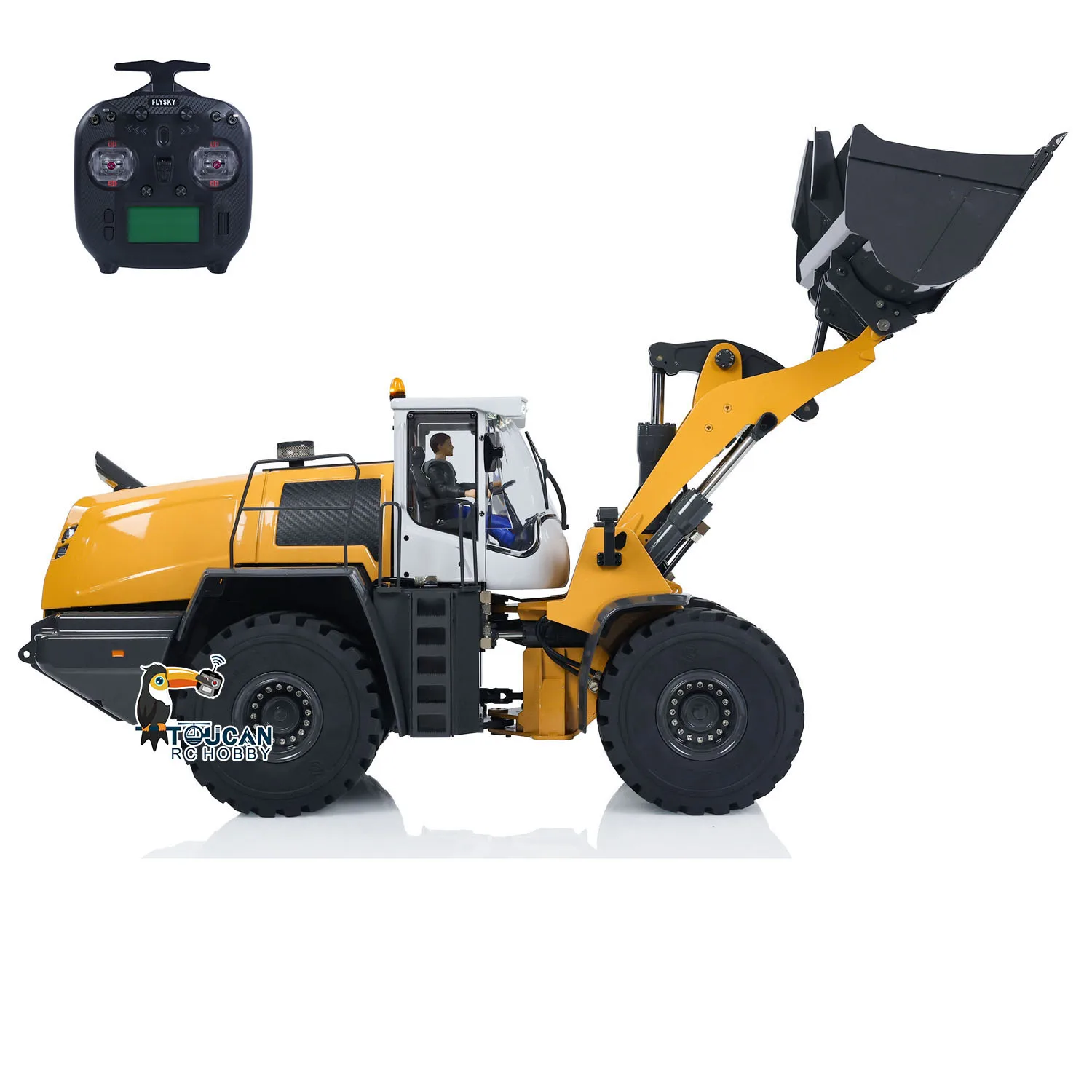 

XDRC 1/14 580 Hydraulic RC Loader Remote Control Construction Vehicle Sound Light Painted Finished Earth Mover Toys for Boys