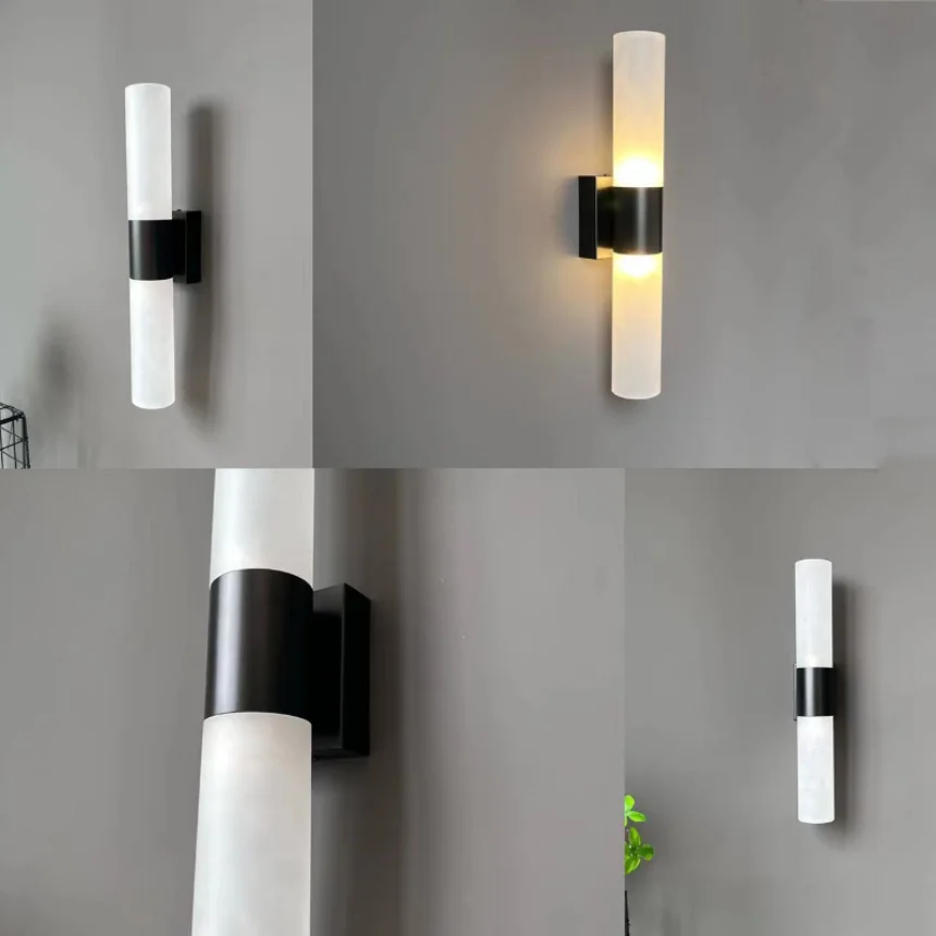 Modern Led Wall Lamp for Bathroom Bedroom Bedside Mirror Lighting Background Decoration Lights Home Indoor Black Chrome Decor