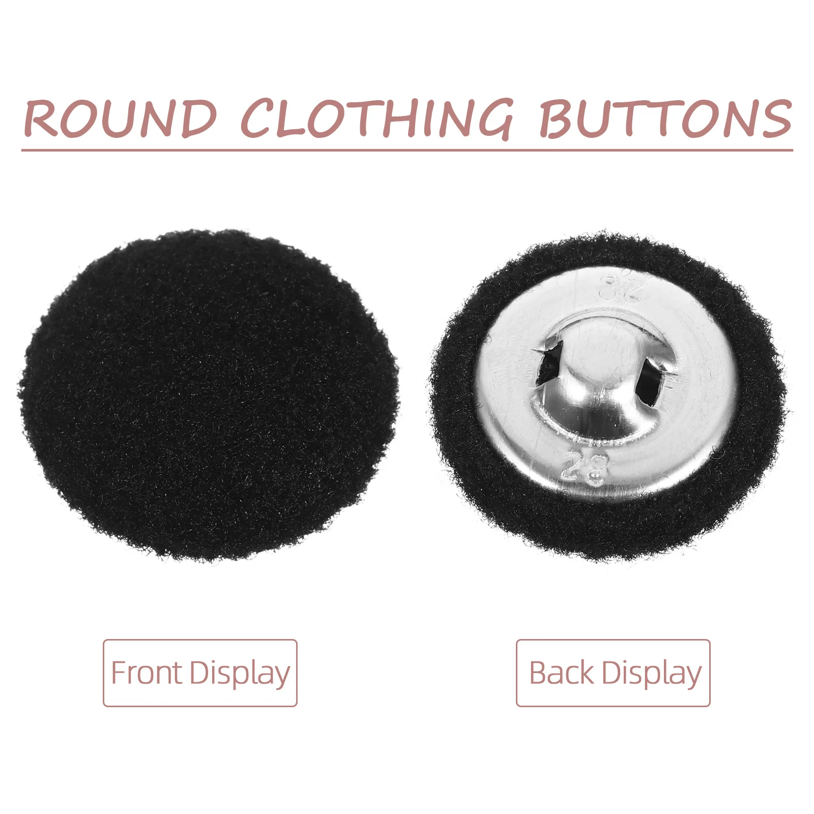 20 قطعة قماش نسيج المغطاة أزرار 18 مللي متر المعادن عرقوب أزرار الخياطة للسترات الدعاوى البدلات الرسمية فستان قمصان معاطف الملابس #4