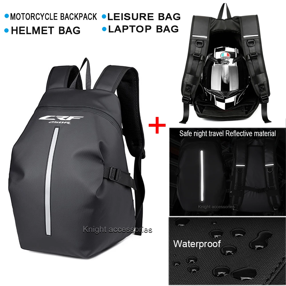 

For CRF250R CRF 250R crf250r Motorcycle backpack large multi-purpose cycling backpack helmet bag reflective bicycle travel bag