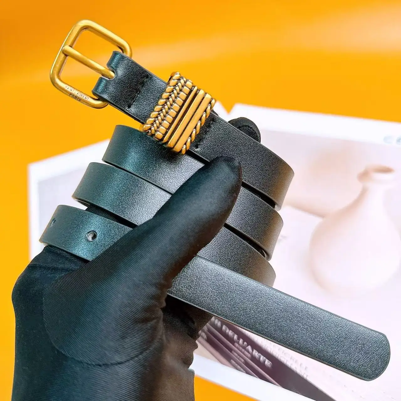 

Luxury Brand Leather Belt For Women Designer Alloy Buckle Waist Strap Female Jeans Trouser Dress Waistband