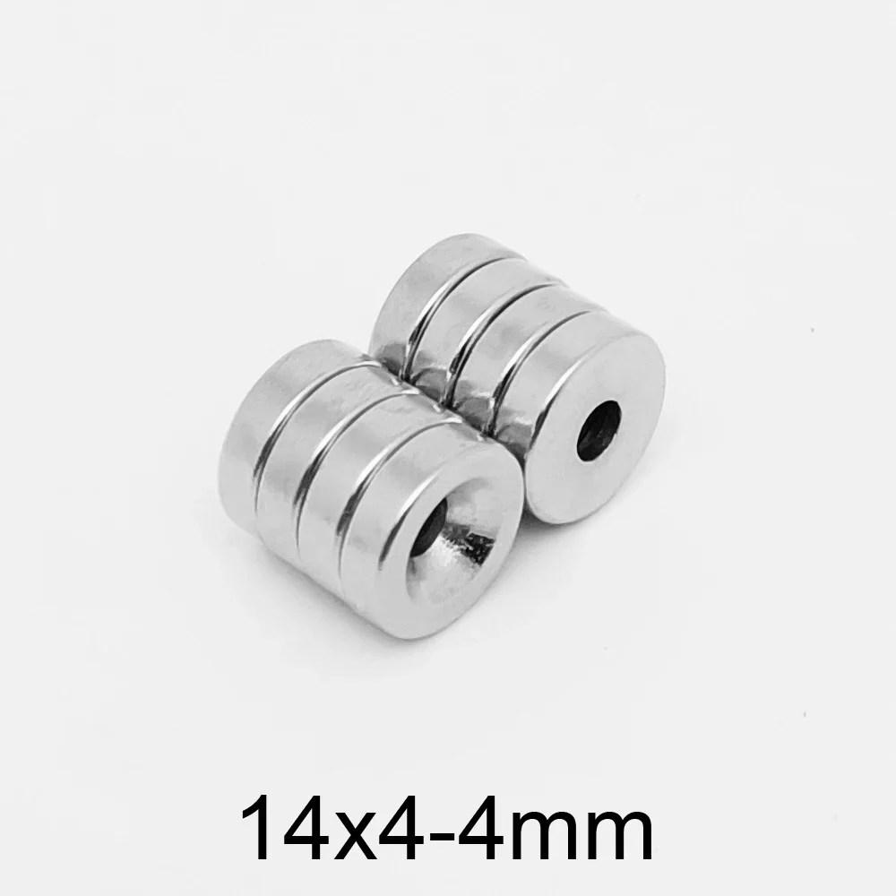 14X4-4 Small Round Rare Earth Magnet 14X4 Hole 4mm 14x4-4mm Countersunk Neodymium Disc Magnet Strong 14*4-4