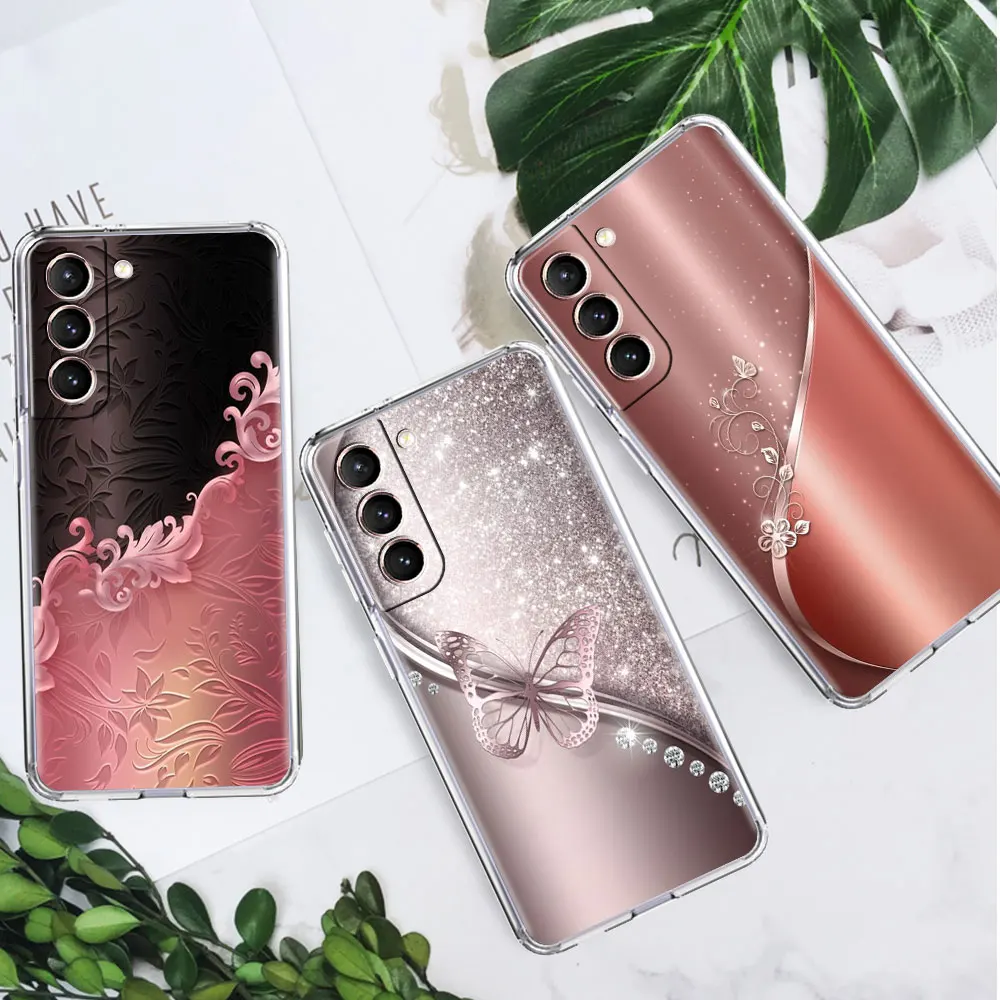 Przezroczyste etui Love Bow do Samsung Galaxy S22 S20 FE S21 S10 S23 Plus Note 20 Ultra 10 Lite Transparent Phone Shell — zdjęcie 3