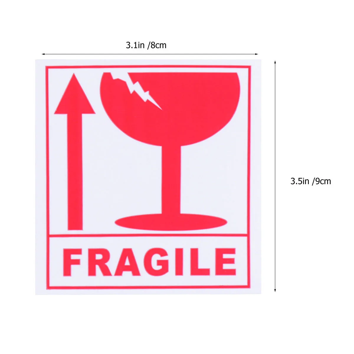 270 pcs Fragile Warning Stickers Clear Large Font Adhesive Backside For Shipping Packaging Moving Home Office Transport Decal