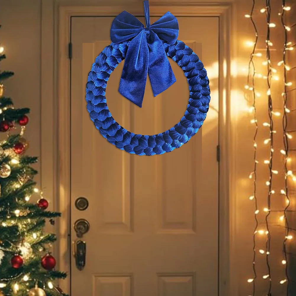 

Christmas Wreath Hand-woven Wreath Christmas Door Decoration 35cm Fireplace Hanging Ornaments Handcrafts