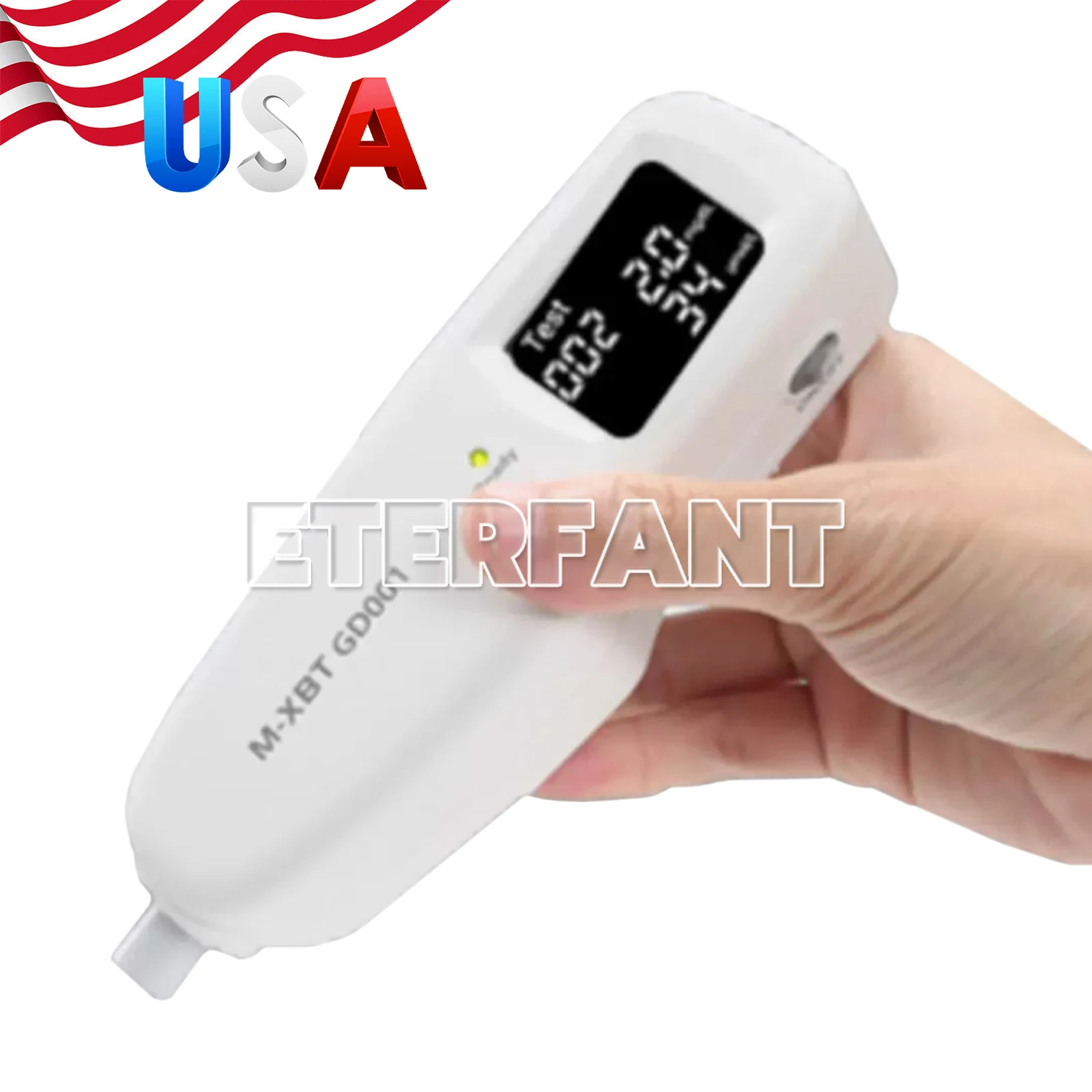 ETERFANT Handheld Neonatal Transcutaneous Bilirubin Jaundice Tester Portable Jaundice Meter LED LCD Display GD-001