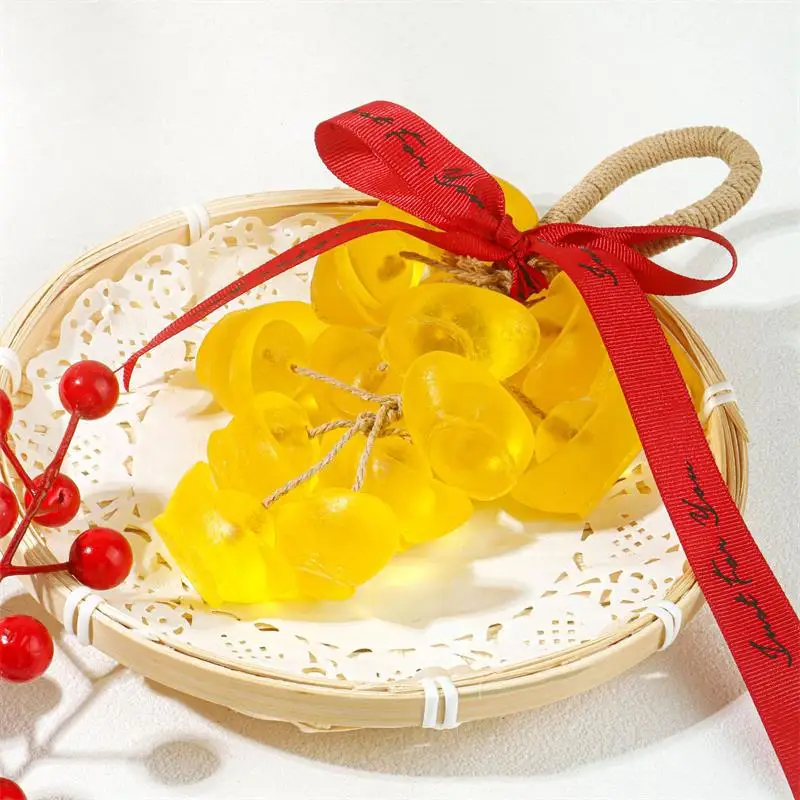 صندوق هدايا رائحة صابون الزيت العطري، كريستال فراولة الاستحمام غسل التنظيف المغذي قالب الصابون المصنوع يدوياً، لصالح الزفاف، الحاضر