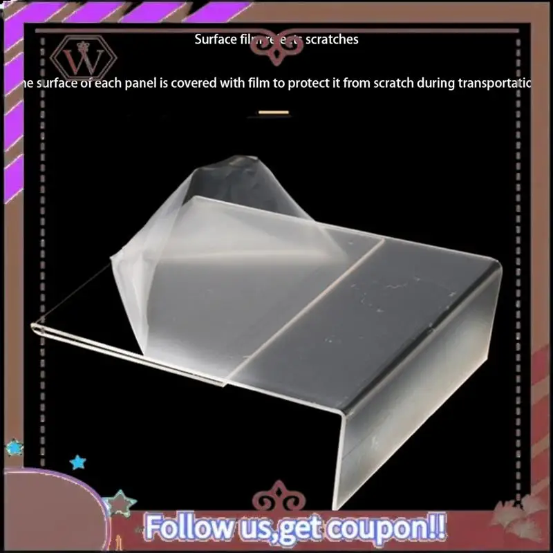 حامل بطاقات شفاف من الأكريليك ABBG مقاس A4، إطار ملصق الإشارة، حاملي بطاقات المكتب، حامل عرض بطاقات العمل 3 مم (قطعتان)