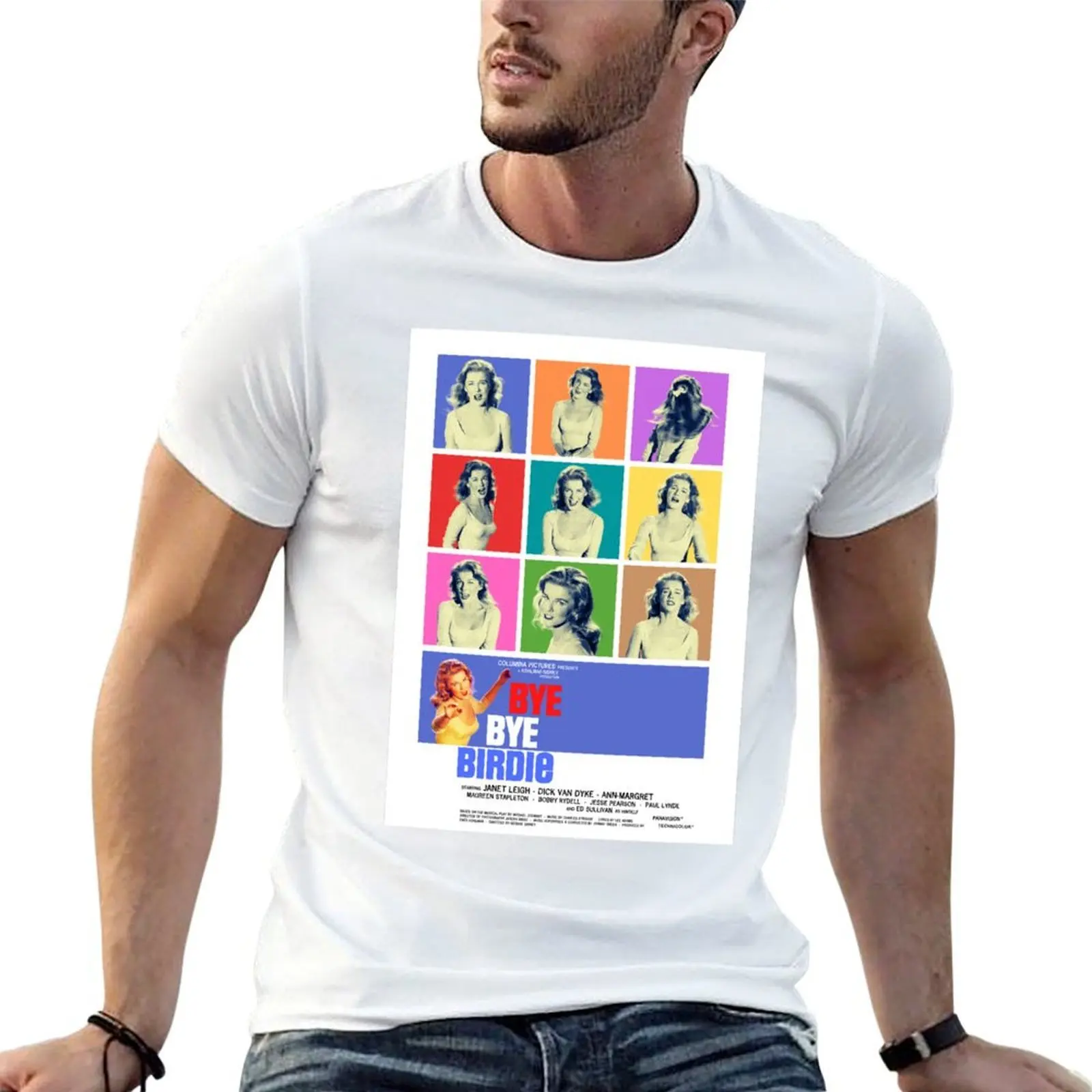 قميص Bye مطبوع عليه Birdie مخصص (1963) تي شيرت مصمم جرافيك تي شيرت رجالي قميص قمصان Bye t - ملصق تصميم