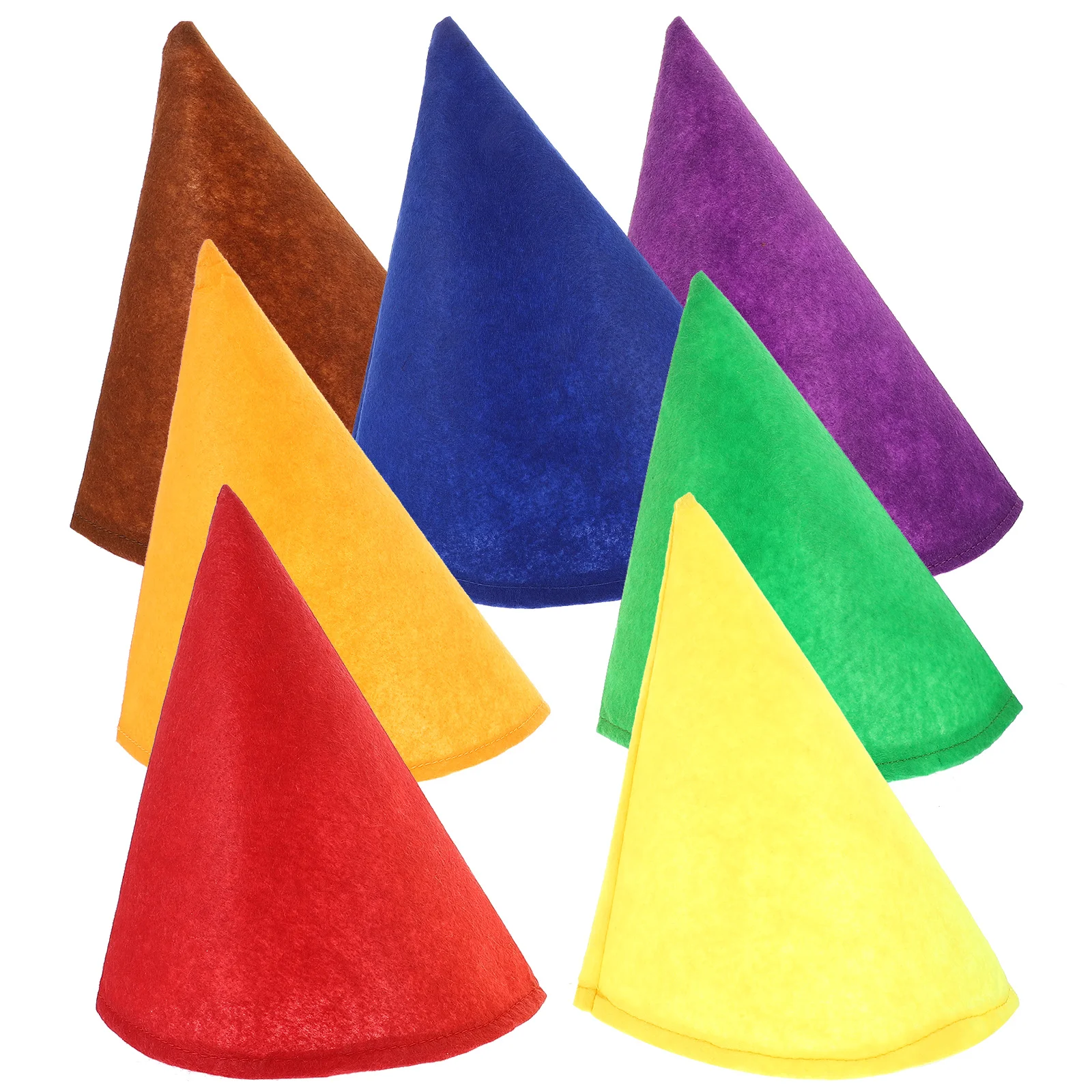 7Pcs Christmas Dwarf Cap Gnome Party Hat Cosplay Costume Prop Holiday Decoration Fun Wearable Accessory for Adults Pets