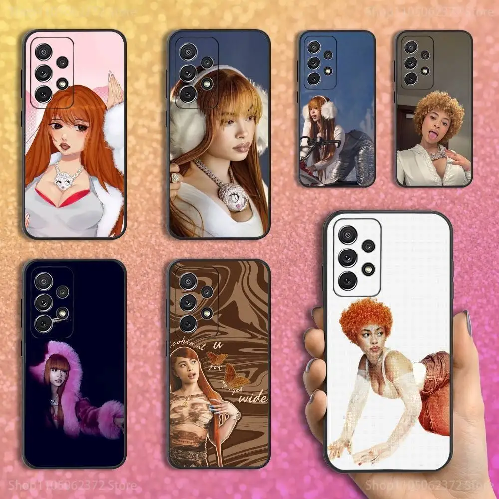 

Singer I-Ice S-Spice Hot Phone Case For Samsung S25,S24,S23,S22,S21,S20,S10,Ultra,Plus,Lite,FE,Soft Silicone Black Cover
