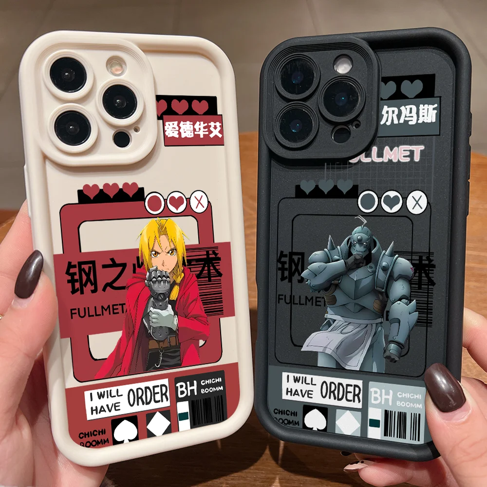 Anime Fullmetal Alchemist Handyhülle für Motorola Moto G86 G85 G84 G75 G60 G53 G52 G35 G34 G32 EDGE 70 60 E40 E32 E22 5G Cover
