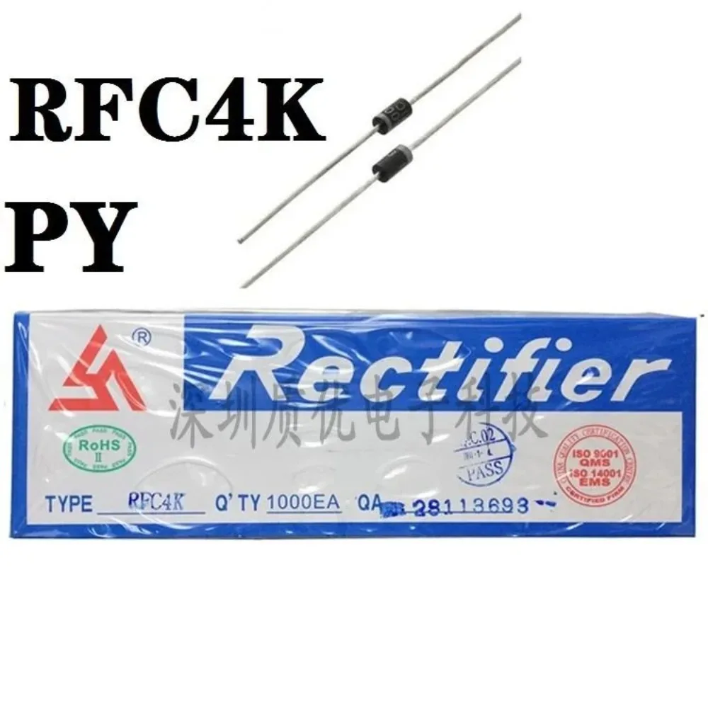 PY RFC4K صمام ثنائي عالي الجهد DO-41 0.2A 4000V صمام ثنائي منشة البعوض الكهربائي