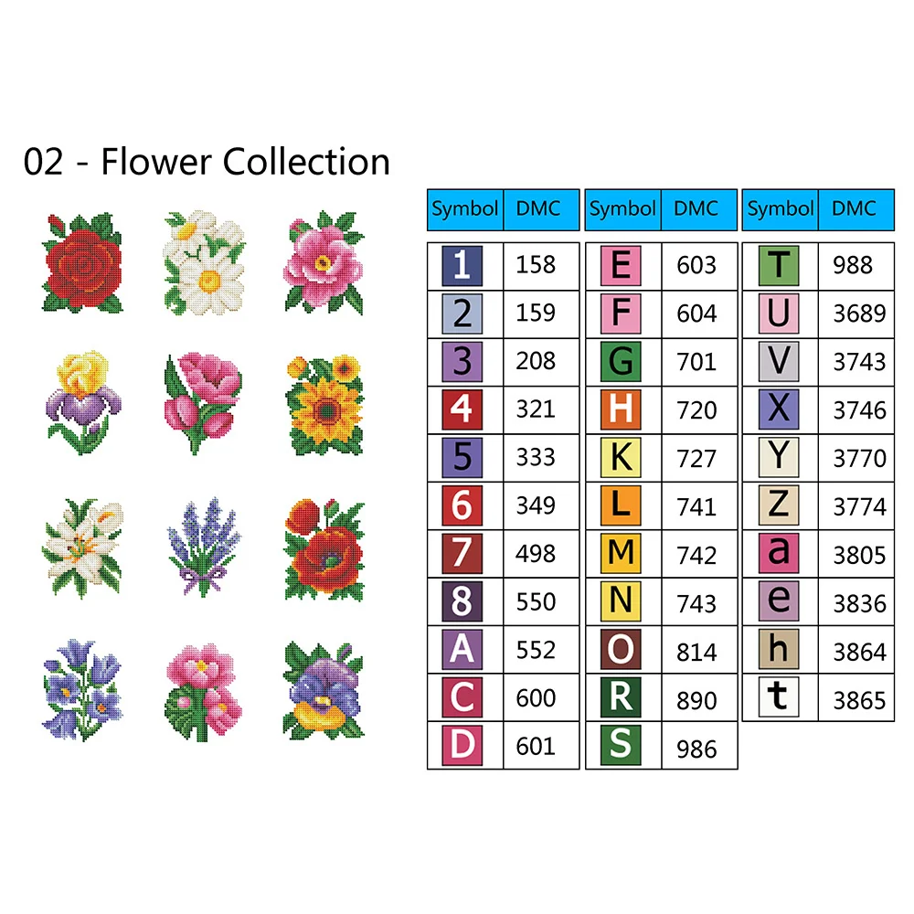 Huacan 12pcs/set 5D DIY Diamond Painting Embroidery Mosaic Flower Rose Pictures Full Round Suower Craft Home Decoration