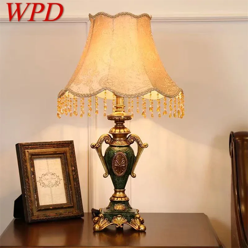 

Европейская настольная лампа WPD, роскошная гостиная, спальня, кабинет, вилла, гостиницы, Искусство ретро, прикроватный столик