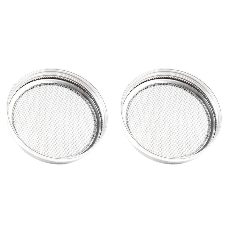 Abaul Set 2 stoples Stainless Steel, Kit tutup untuk ventilasi luar biasa cocok untuk stoples kaleng mulut lebar untuk membuat Organ