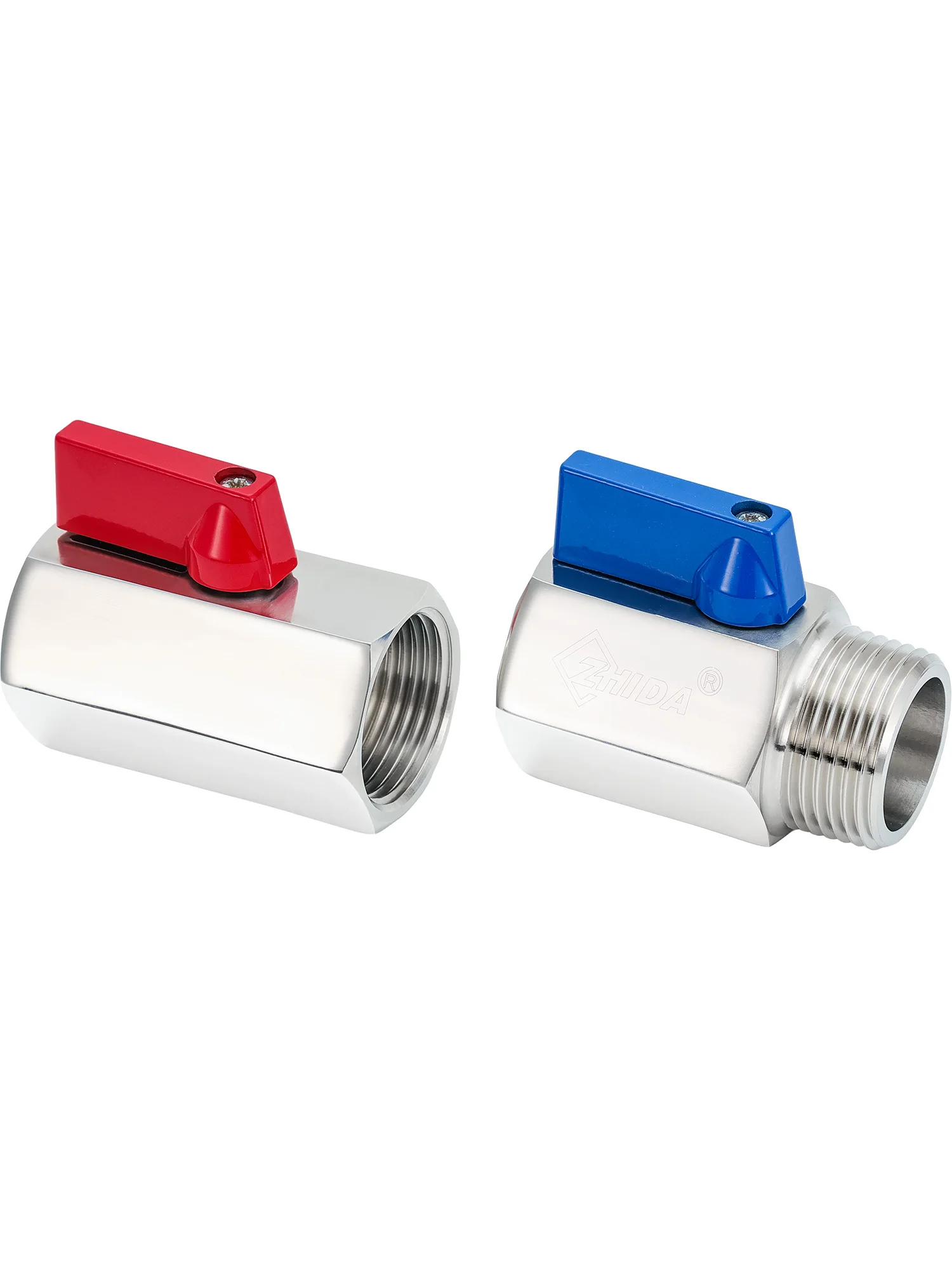 304 Stainless Steel Mini Ball Valve - BSPP 1/8