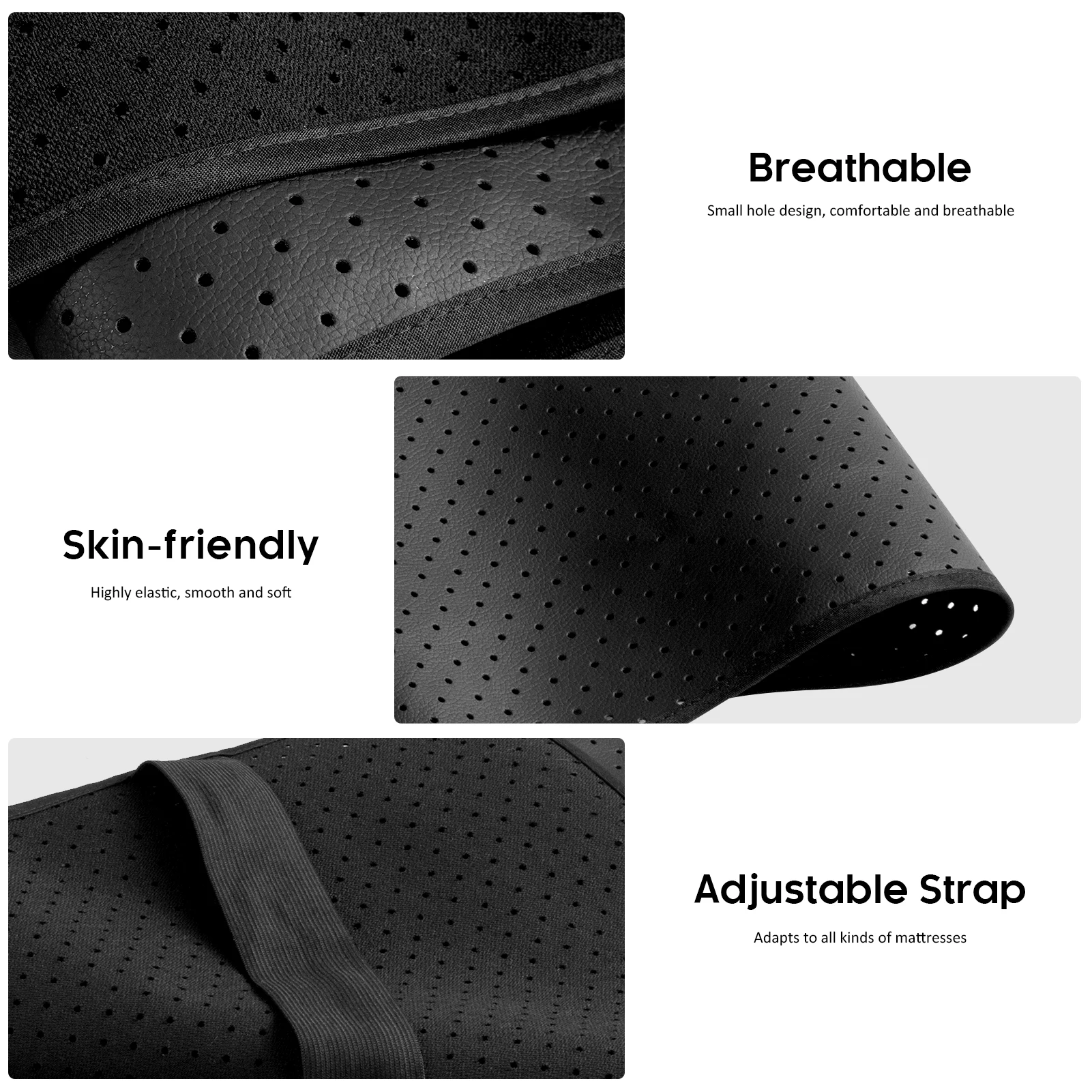 MAXSHARER Grounding Leather Mattress Grounding Sleep Mat Conductive Leather Earthing Mattress Pad for Better Sleep Reduce Stress 5