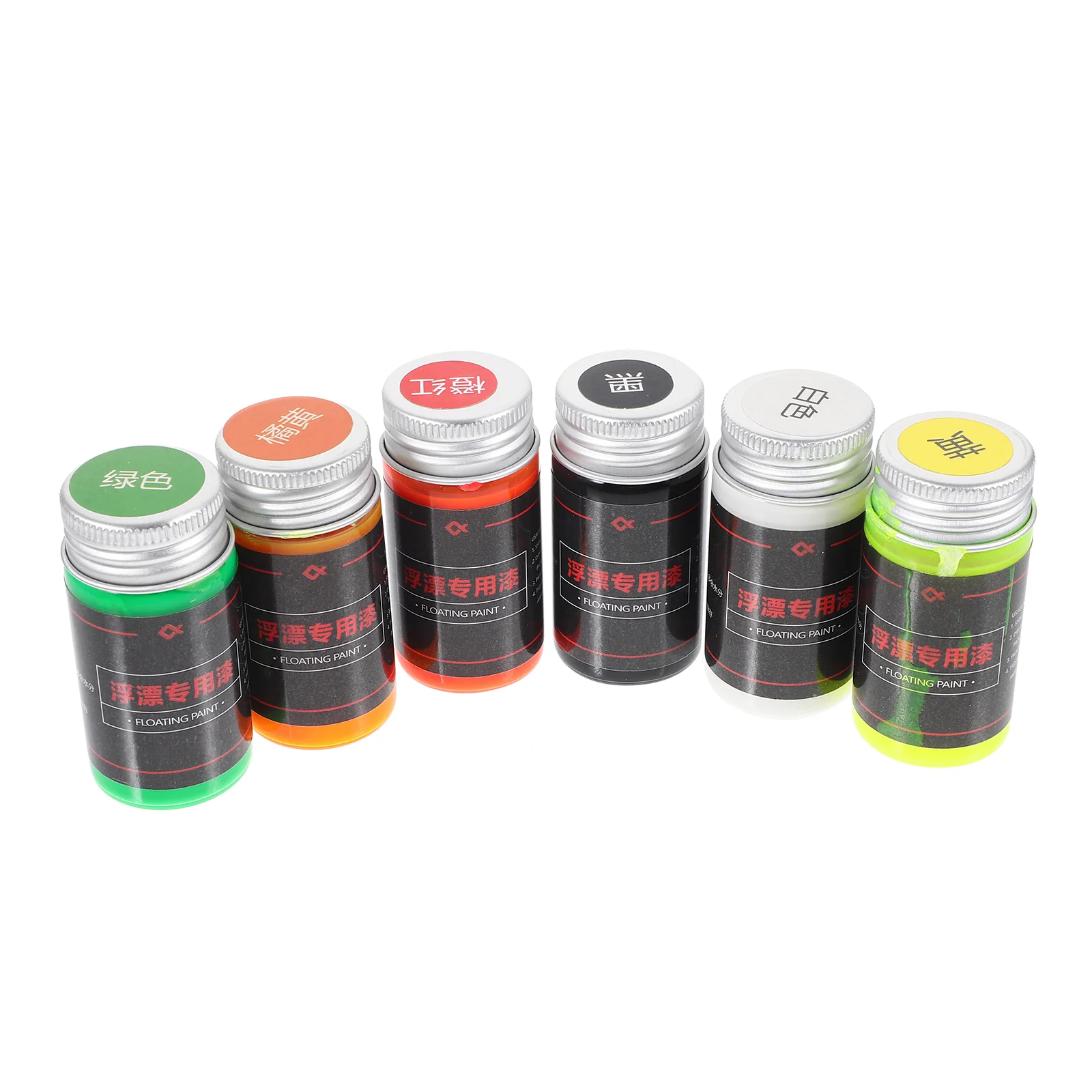 6 Pcs Floating Fluorescent Paint Magnifying Fishing Supplies Coating Paints for Supply