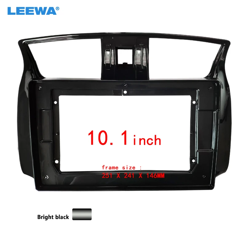

LEEWA Car Stereo Audio 2Din Fascia Frame Adapter For Nissan Sylphy 2016 10.1" Big Screen DVD Fitting Panel Frame Installation