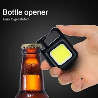 Convenient Carry-on Keychain Camping Light Multi-function COB Rechargeable Emergency Light Mini High Bright Camping Lights