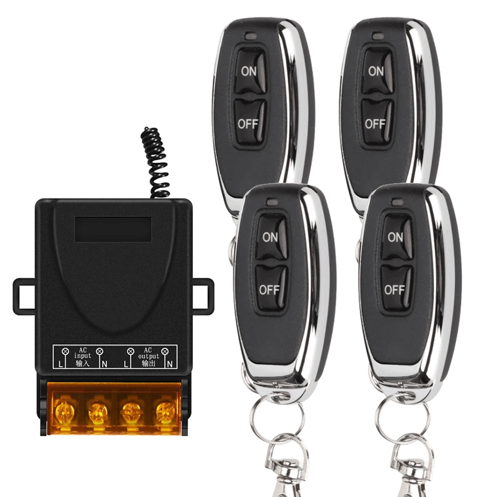 AC 110V 220V 30A Przekaźnik Bezprzewodowy zdalnie sterowany system przełączania RF 433Mhz Nadajnik On Off do podgrzewaczy wody Sufitowa lampa LED