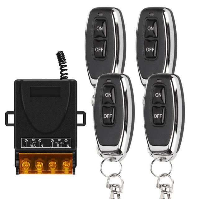 AC 110V 220V 30A Przekaźnik Bezprzewodowy zdalnie sterowany system przełączania RF 433Mhz Nadajnik On Off do podgrzewaczy wody Sufitowa lampa LED