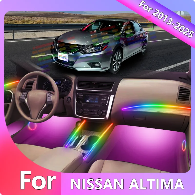 

FILIPLI For NISSAN ALTIMA For 2013-2025 Premium Quality Car Interior LED Strips Durable Stylish Upgrade APP Controlled Lights