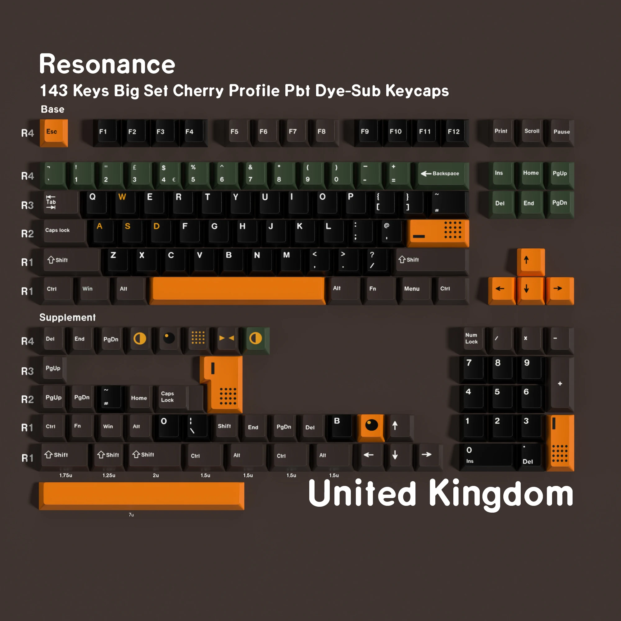 143 Klawisze PBT Cherry MX Keycap Set - Koreański Angielski Rosyjski Niemiecki Hiszpański Francuski ABNT2 Resonance do Klawiatury Mechanicznej Gamingowej — zdjęcie produktu 4