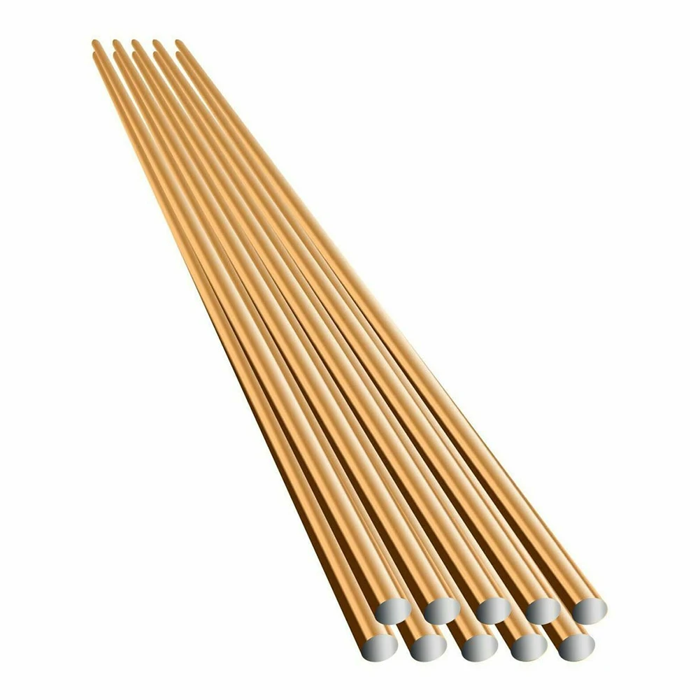 

For Oxyacetylene Gas Welding Brazing Rods Rods 25 PCS 25cm Accessories Alloy Brass Temperature For DIY Projects