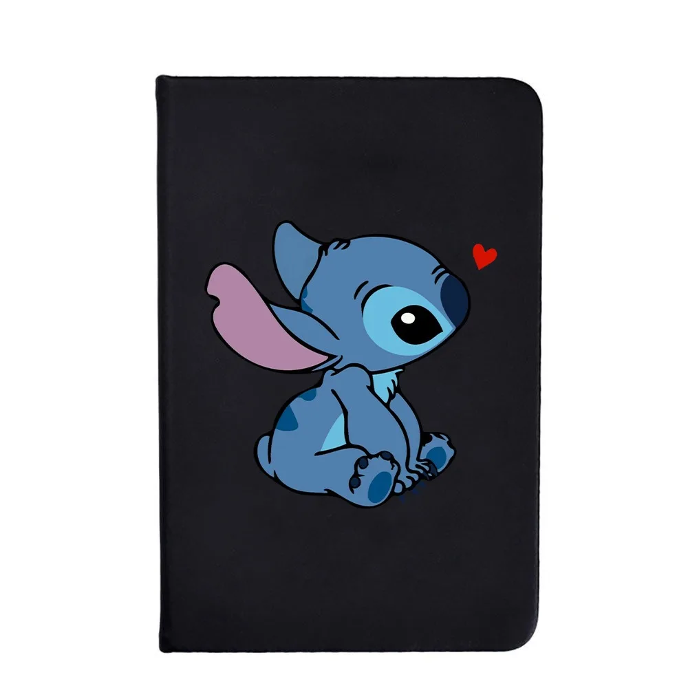 Czarny notatnik Stitch dla studentów i studentek, notatnik na konto ręczne, mini przenośny minimalistyczny pamiętnik, notatnik do ćwiczeń